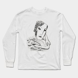 Masked Women and Flying Bird Long Sleeve T-Shirt